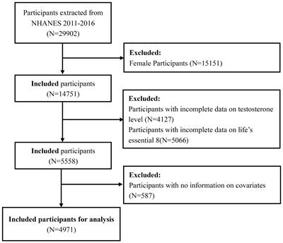 Association between life’s essential 8 and testosterone deficiency in US men: findings from national health and nutrition examination survey (NHANES) 2011–2016